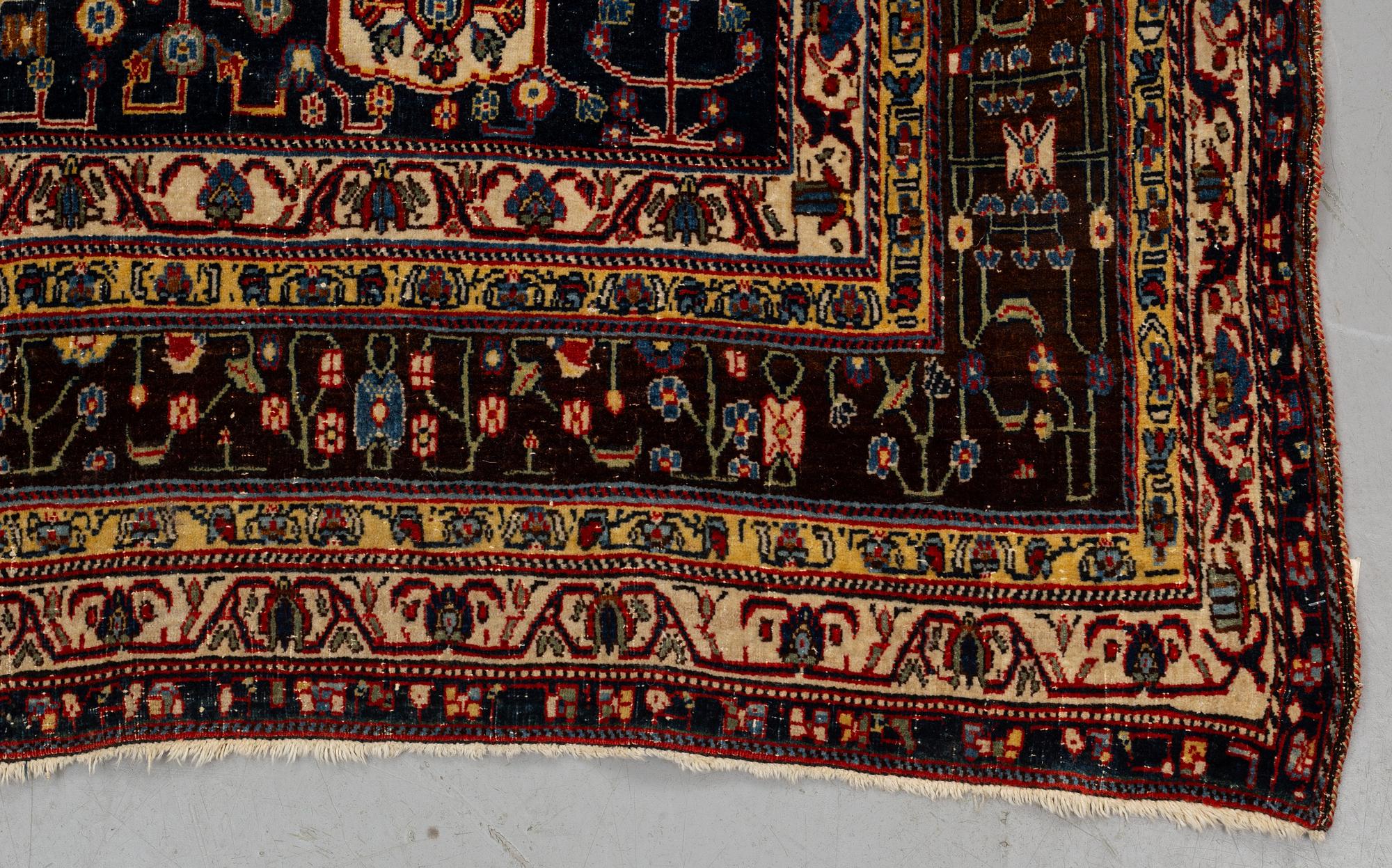 Matto, antique Qashqai, "Mille fleurs", ca 267-269 x 180,5-186,5 cm.