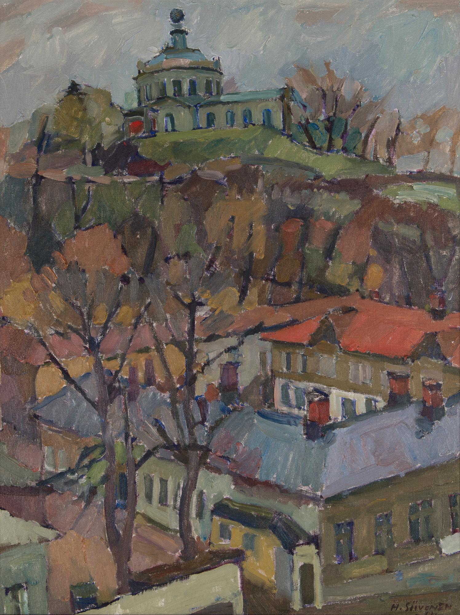 HANNES SIIVONEN, olja på duk, signerad och daterad 1964.