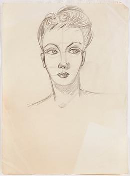 MAX GOLDSTEIN (MAGO), ca 50 st, anatomiska-, arkitektoniska- och dräktskisser, vissa signerade och daterade, från 40-tal.