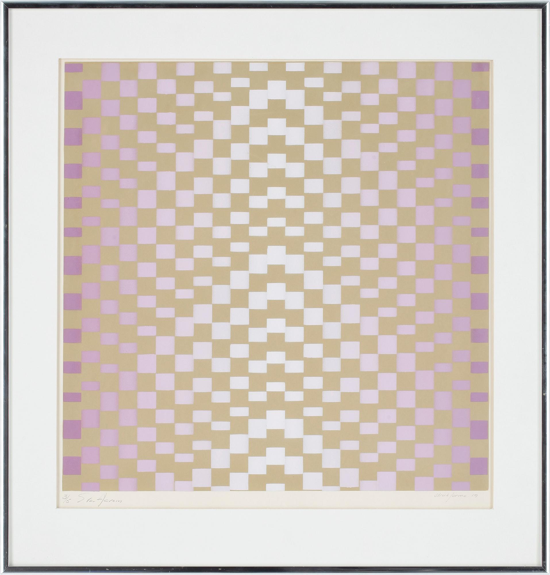 YAACOV AGAM, färglitografi, sign o numr 3/5.