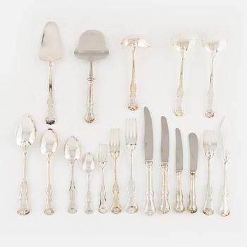 Besticksuppsättning, silver, 154 delar, "Prins Albert", GAB, Eskilstuna, 1999-2000.