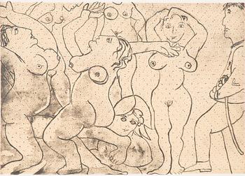 Enrico Baj, Figure Composition.