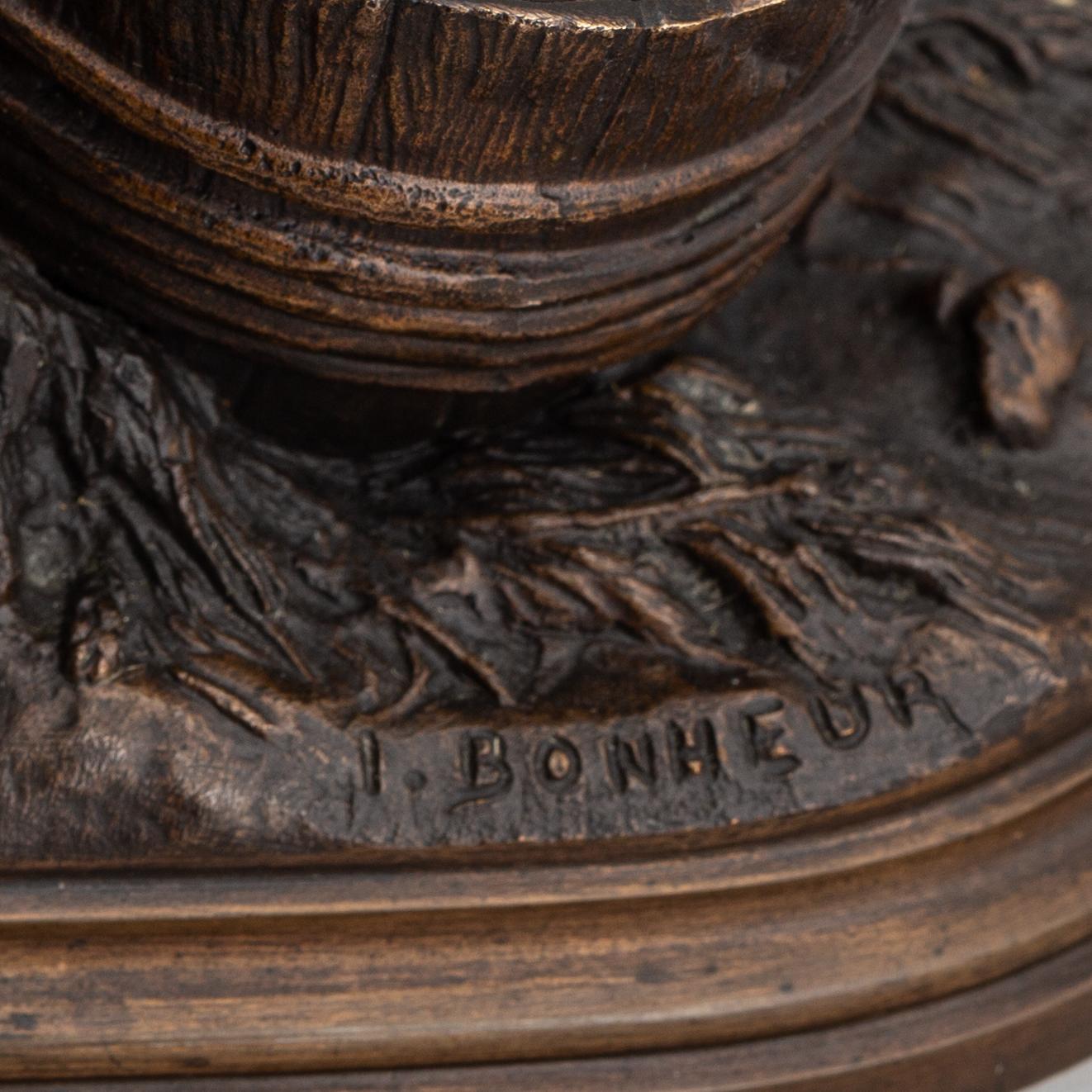 ISIDORE BONHEUR, a bronze sculpture.