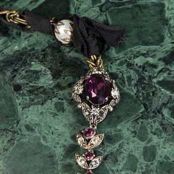 A necklace by LANVIN.