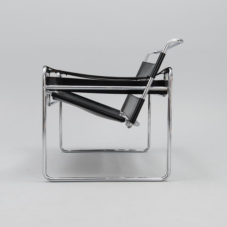 MARCEL BREUER, nojatuoli, "Wassily", 1970-luku.