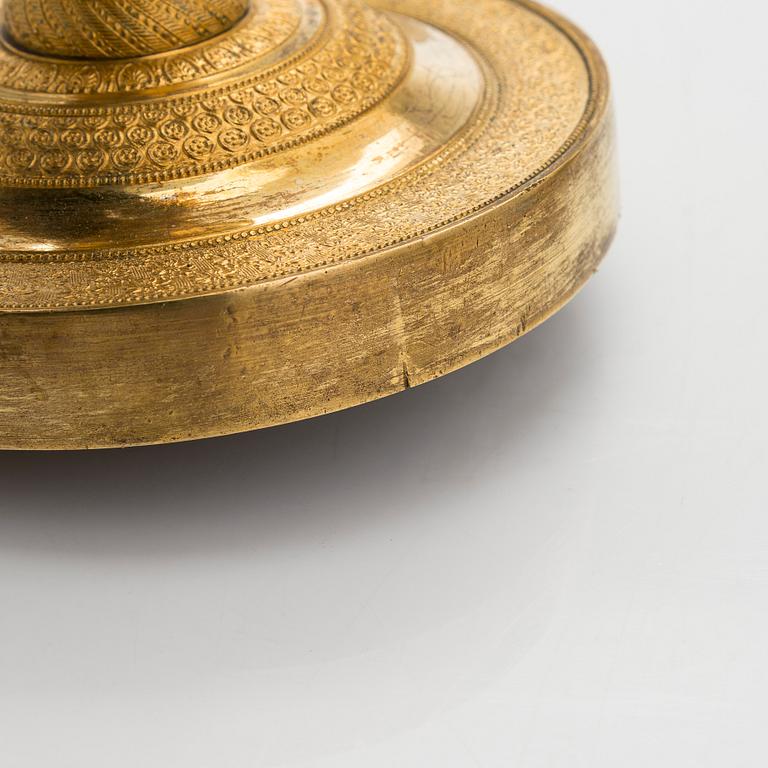 Ljusstakar, ett par, empire, Frankrike, tidigt 1800-tal.