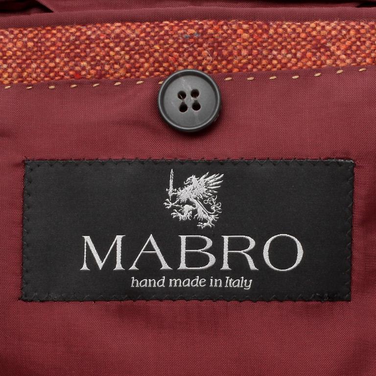 MABRO, a men's red and orange jacket, size 52.