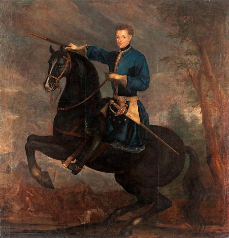 David von Krafft Circle of, "Karl XII till häst".