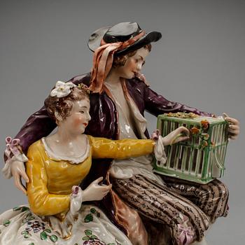 FIGURIN, porslin. Rudolstadt, 1900-tal.
