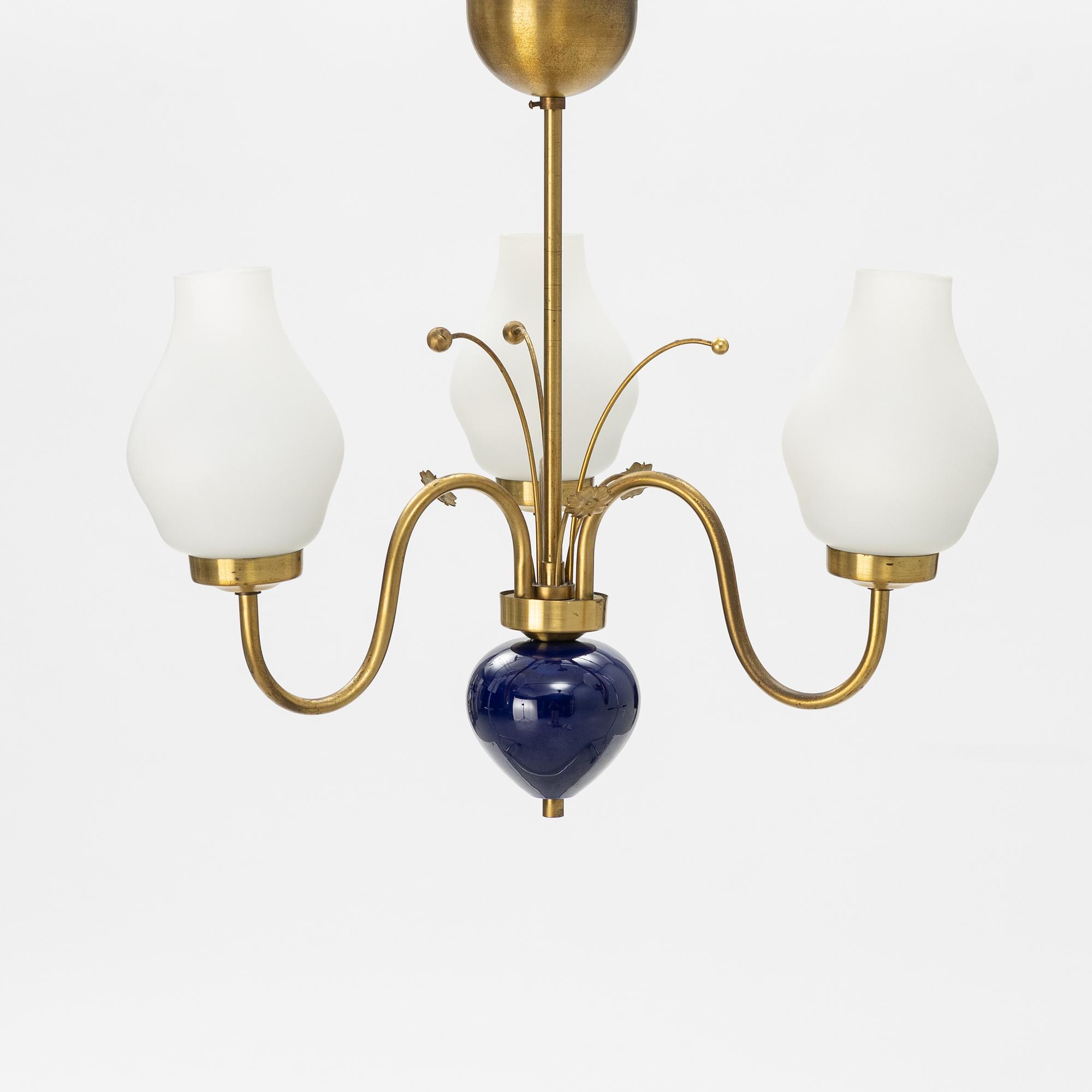 A Swedish Modern ceiling light, mid 20th Century.