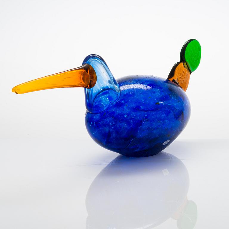 Oiva Toikka, A 'Kiikkuri' bird signed Oiva Toikka Nuutajärvi Notsjö.