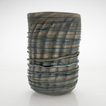 Tiina Nordström, an art glass signed Tiina Nordström, Nuutajärvi 1994.