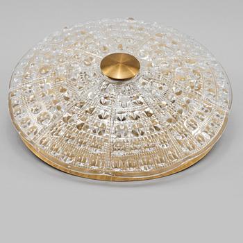 TAKLAMPA, plafond, Carl Fagerlund, Orrefors, 1900-talets andra hälft, höjd ca 10 cm.