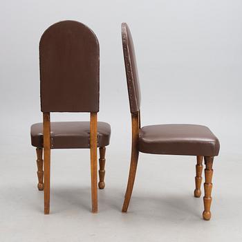 An early 20th century six-piece set of furniture by Armas Lindgren and Onni Tarjanne.