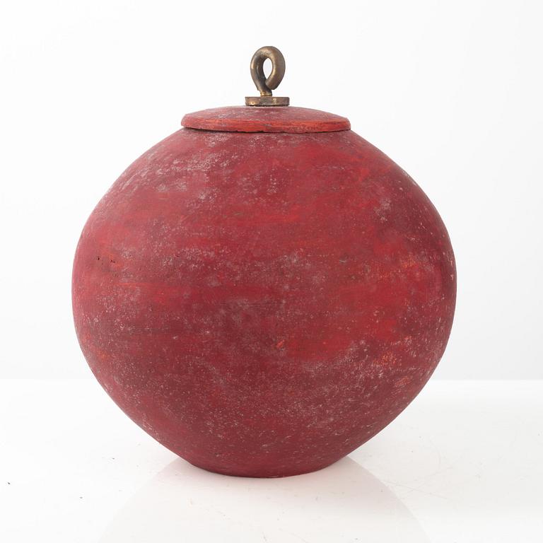 Anja Notini, an urn with cover, own workshop, Salstjö-Boo.