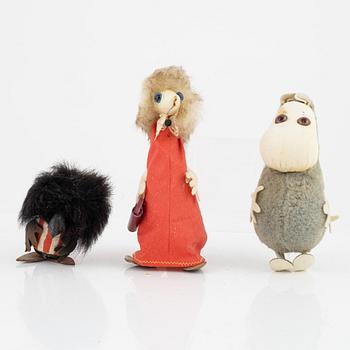 Three Moomin characters, Finland, 1950's/60's.