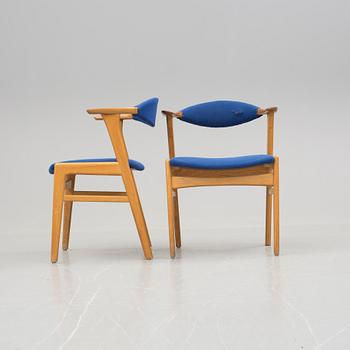 KARMSTOLAR, ett par. Erik Kirkegaard, Höng Stolefabrik, Danmark, 1960-tal.