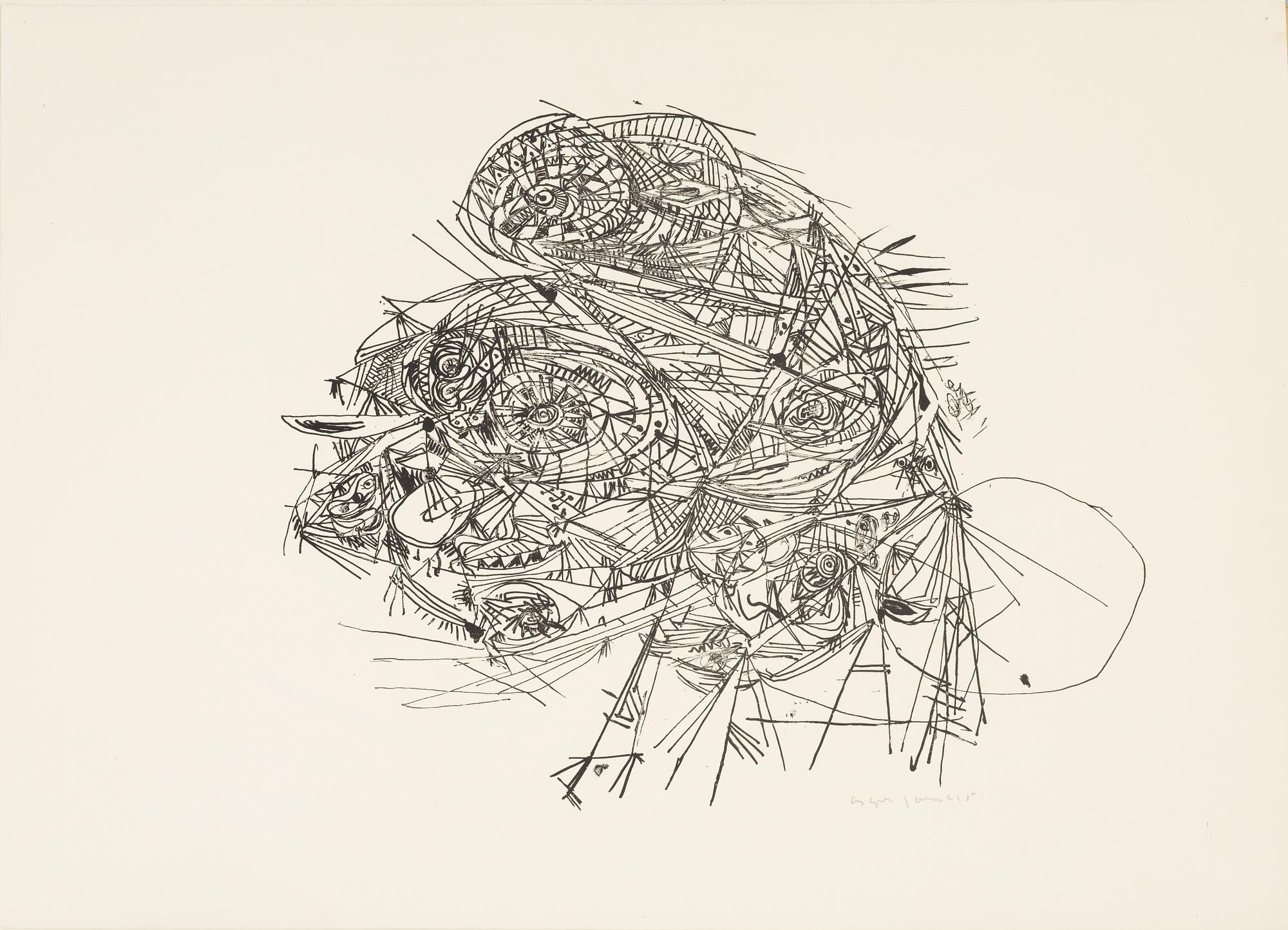 Asger Jorn, Folder with 7 lithographs from: "8 Lithographs".