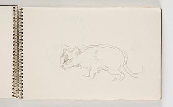 Lotte Laserstein, 10 små skissblock med teckningar.