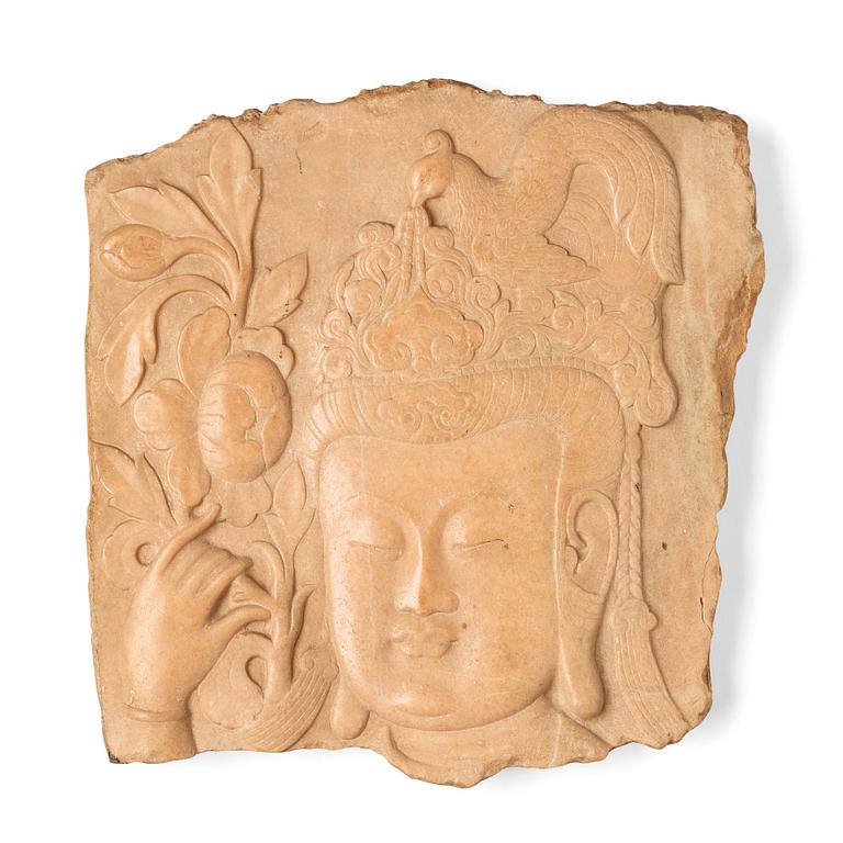 A stone relief, presumably late Ming dynasty / early Qing dynasty.