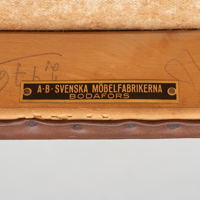 Axel Larsson, four chairs, 'Serie 1300', SMF, Bodafors, 1930s.