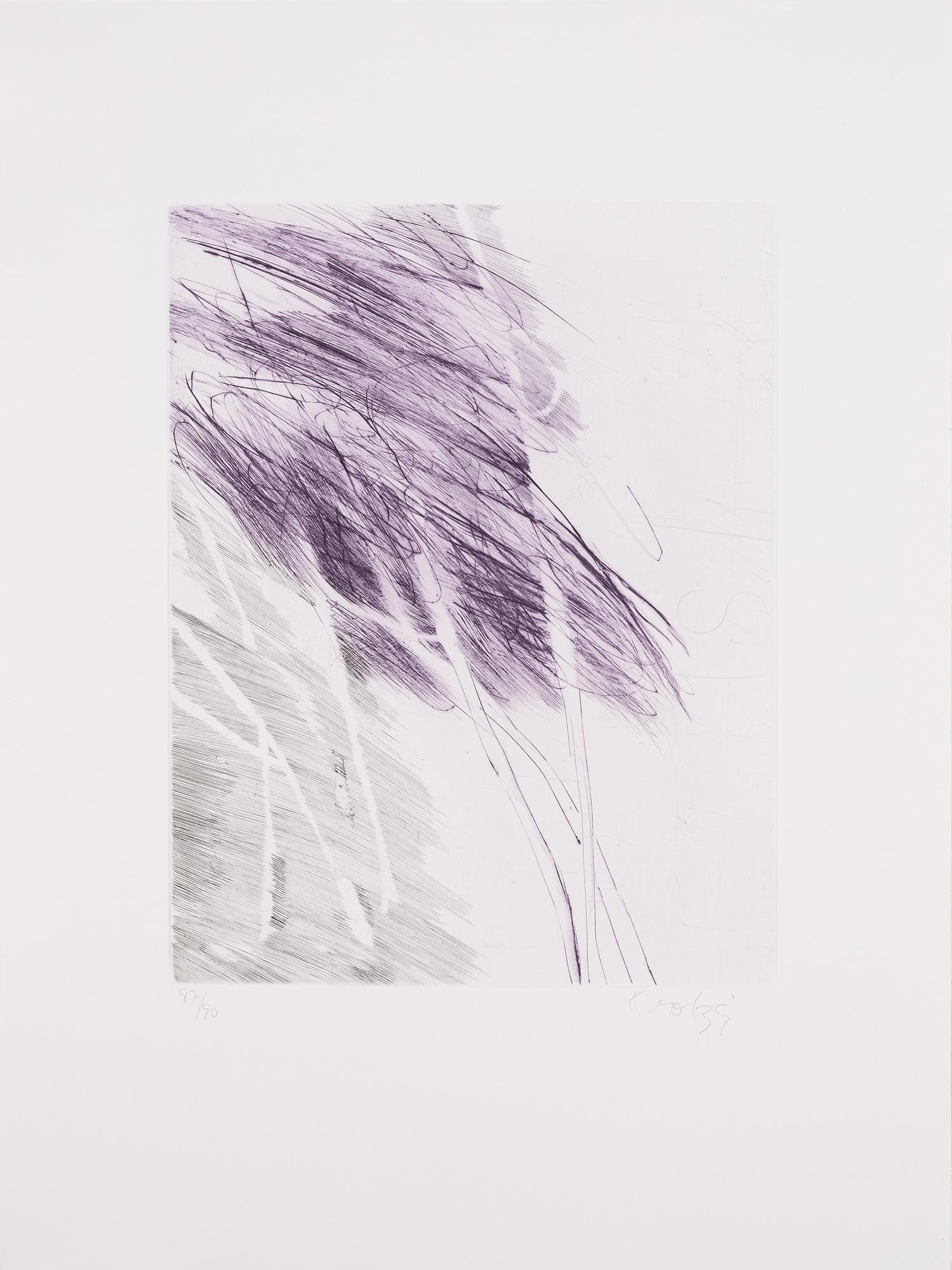 Ulf Trotzig, "King Sweeney", portfolio with nine colour etchings.