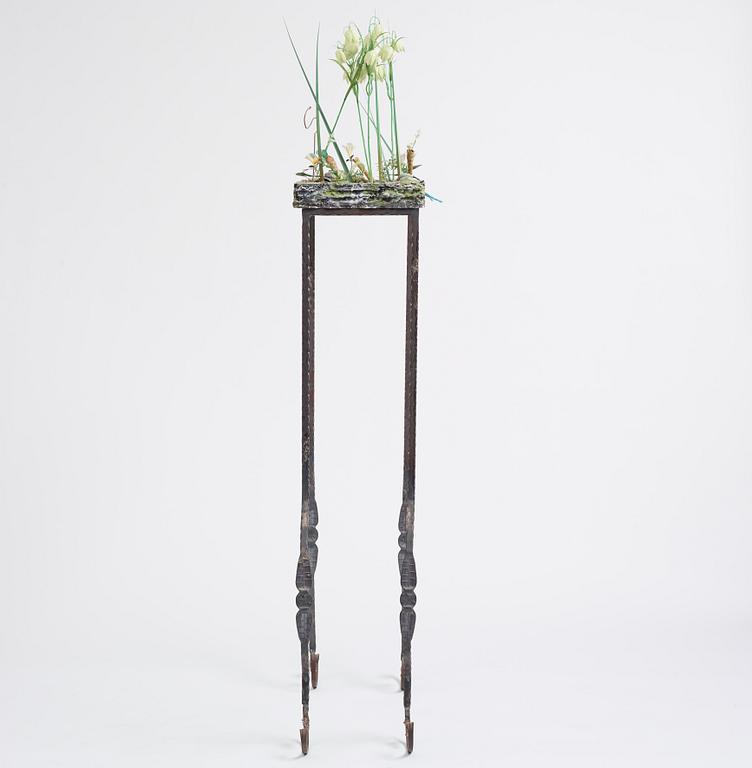 Veit Laurent Kurz, steel, styrofoam, wood, acrylic colour, plastic, 2014.