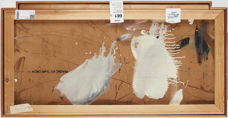 Jarl Ingvarsson, oil on panel, signed JI and dated -86.