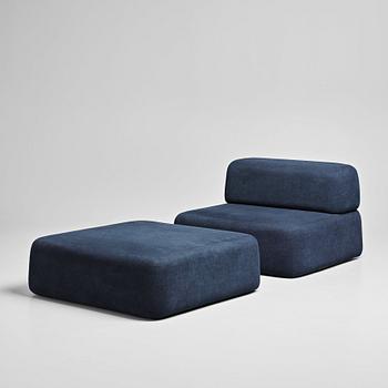 Claesson Koivisto Rune, a "Bonbon" lounge chair and ottoman, Sfera, Japan,
2005.