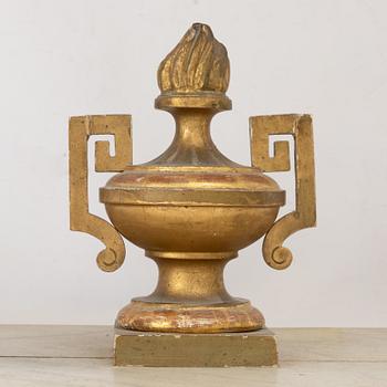 Spegel med konsolbord, senempire ca 1830-40-tal.