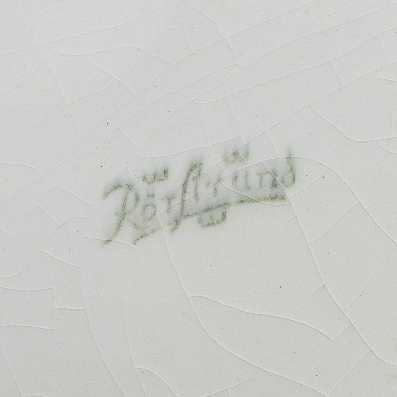 GRISKANNA samt GRISFAT, flintgods, Rörstrand, 1900-talets första del.