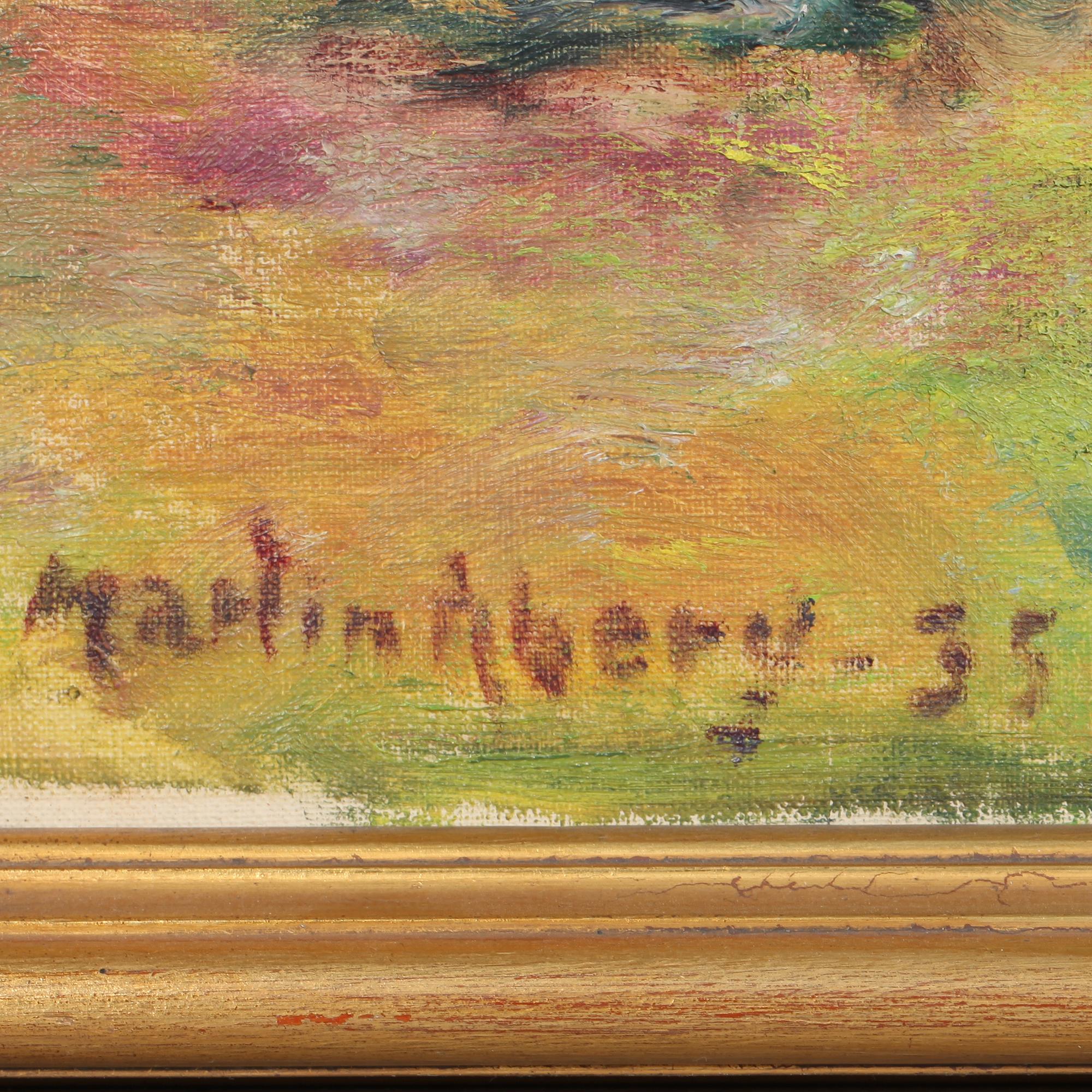 MARTIN ÅBERG, olja på duk, signerad och daterad -35.