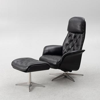 Hjort Knudsen, an armchair with footstool, Denmark.