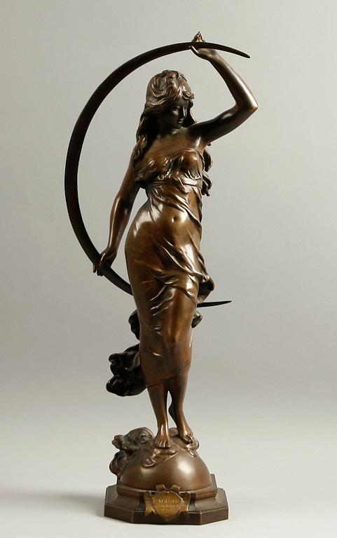 AUGUSTE MOREAU, efter, skulptur, brons, sign.
