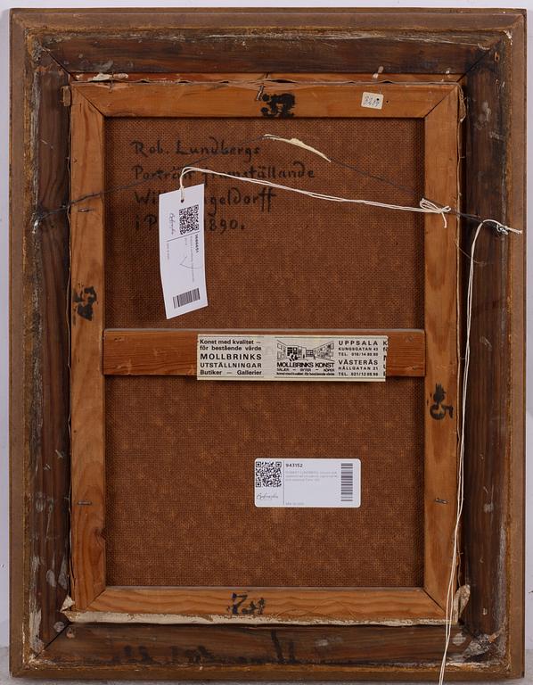 Robert Lundberg, Porträtt av Wilhelm Angeldorff, Paris 1890.