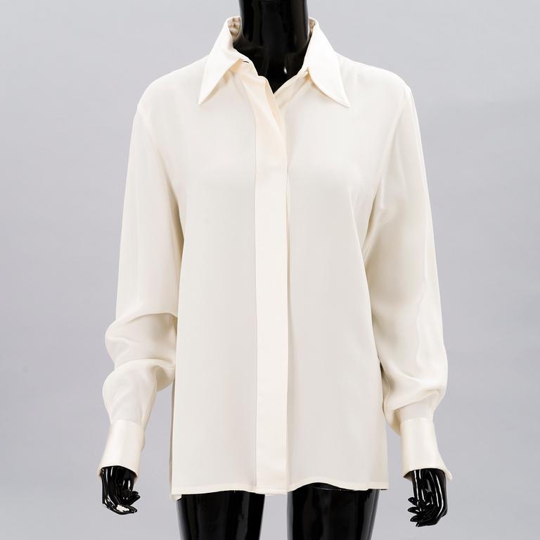 CHANEL, Three Vintage Silk Blouses.