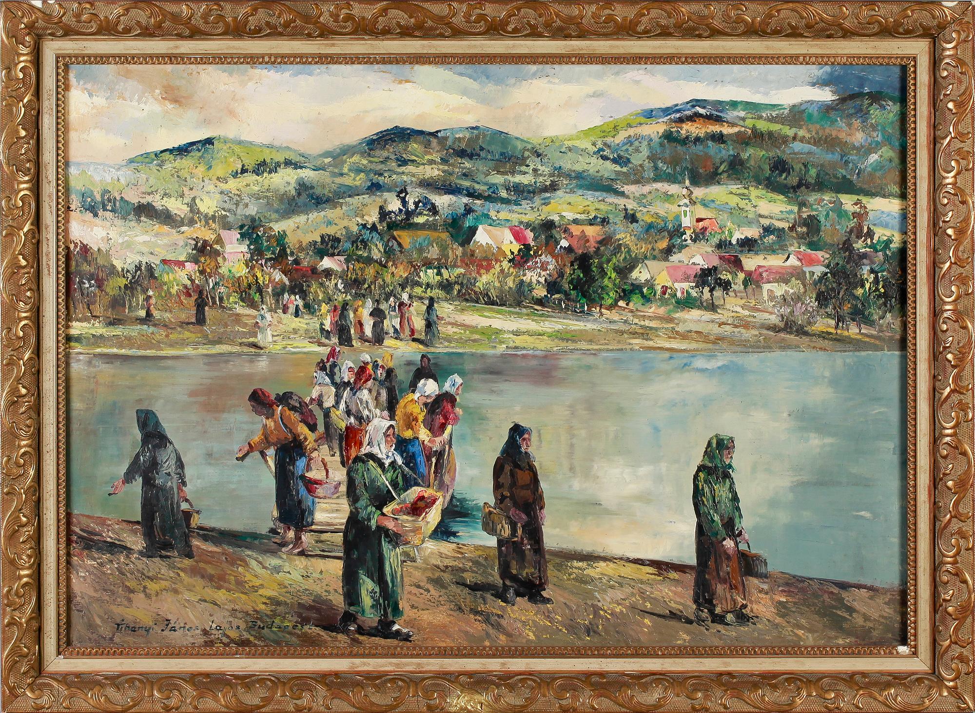 JÁNOS LAJOS TIHANYI, olja på duk, signerad.