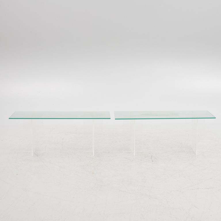 Tables, a pair, contemporary.