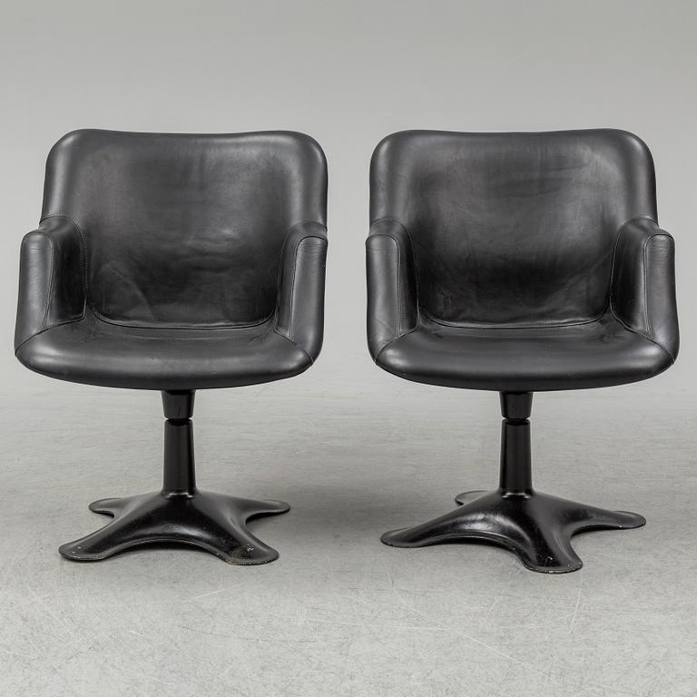 YRJÖ KUKKAPURO, a pair of 'Junior' armchairs, Haimi 1960's.