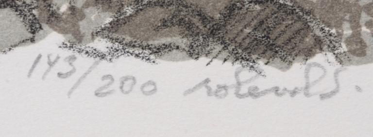 SVENSSON, ROLAND. Litografi. Sign o numr.  143/200.