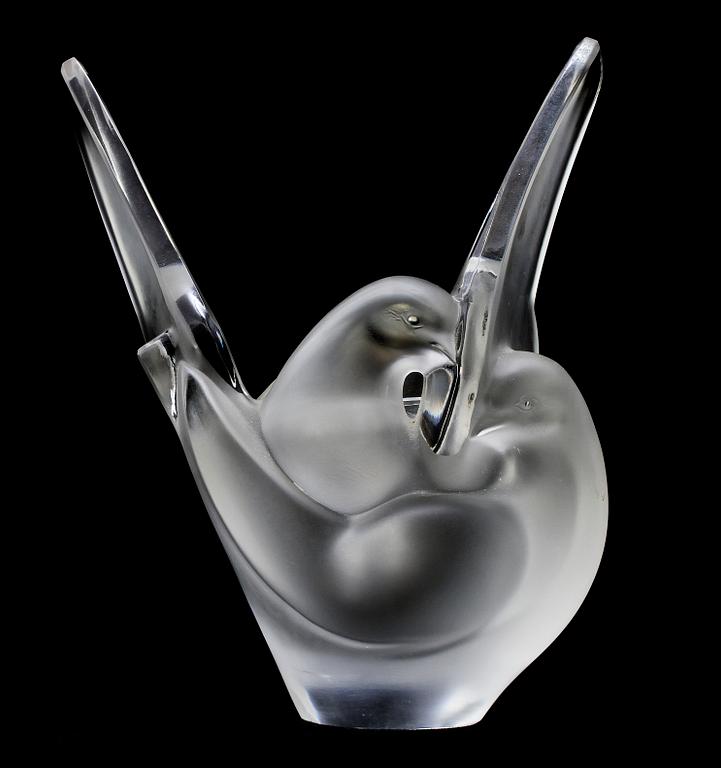 TULPANVAS, glas, Lalique, Frankrike, 1900-talets andra hälft.
