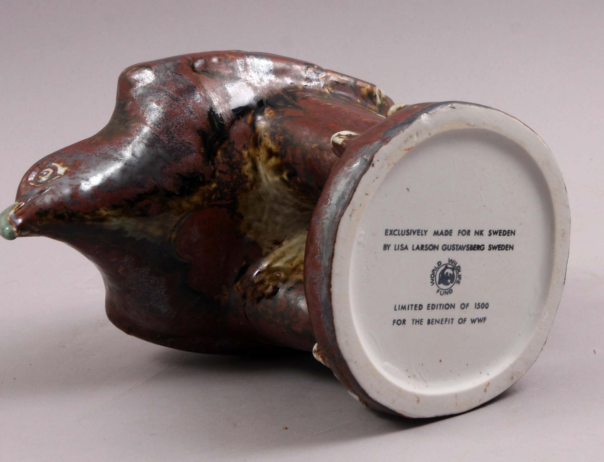 FIGURIN, stengods, Lisa Larson för WWF, Gustavsberg.