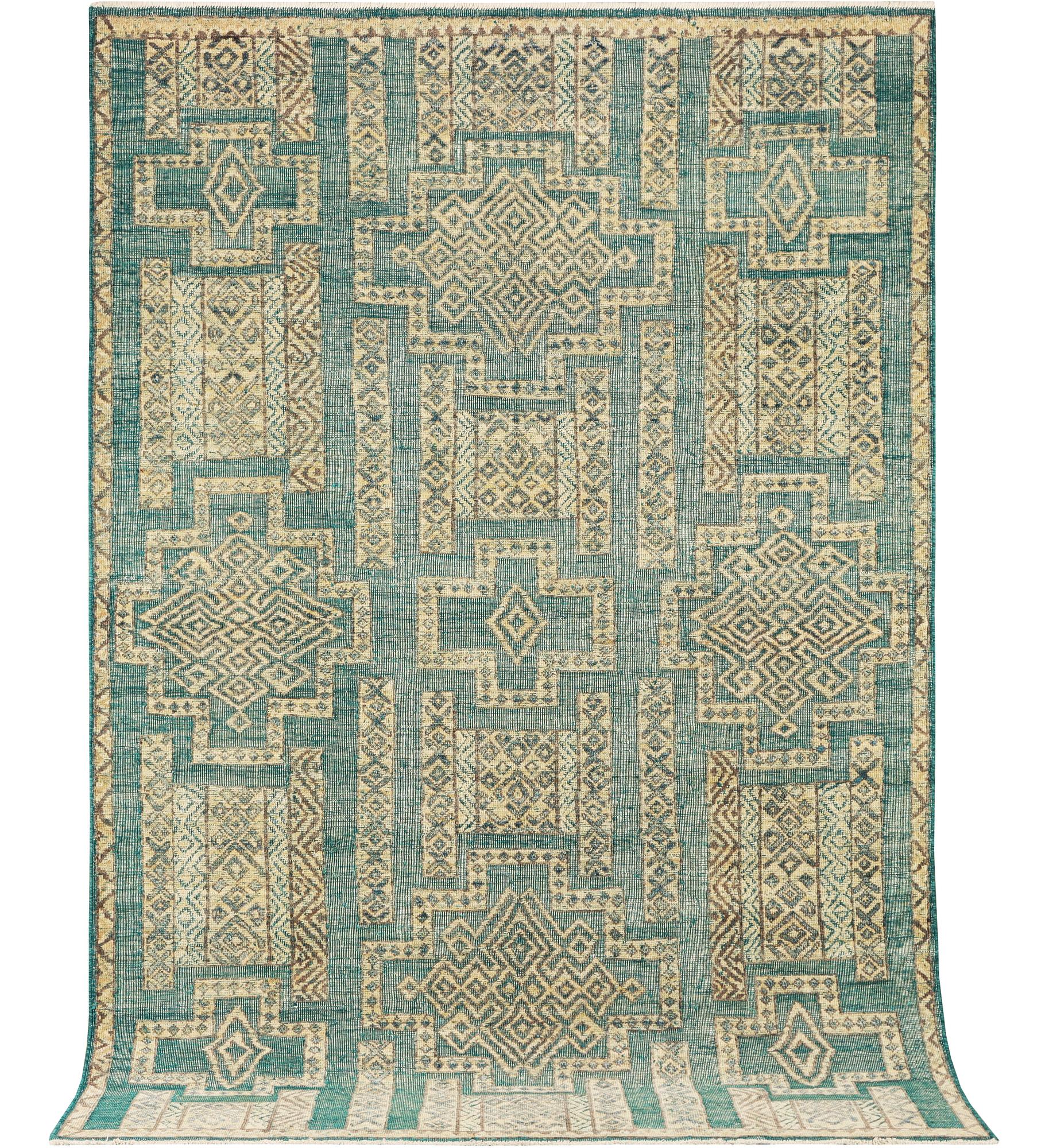 A modern design Moroccan carpet, a. 309 x 204 cm.