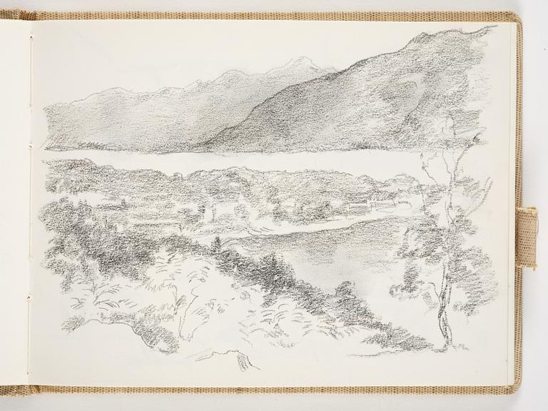 Lotte Laserstein, 4 skissböcker med blyertsteckningar.