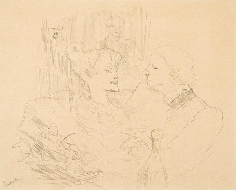 HENRI DE TOULOUSE-LAUTREC, litografi, signerad.