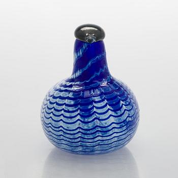 Oiva Toikka, a glass "Blue Bird", signed O. Toikka, Nuutajärvi.