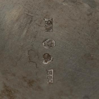 Four Swedish silver beakers, 18th-19th century.