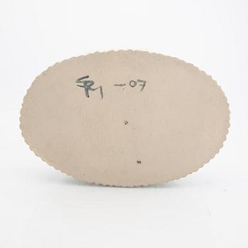 Signe Persson-Melin, a glazed stoneware bowl handsigned and dated 07.