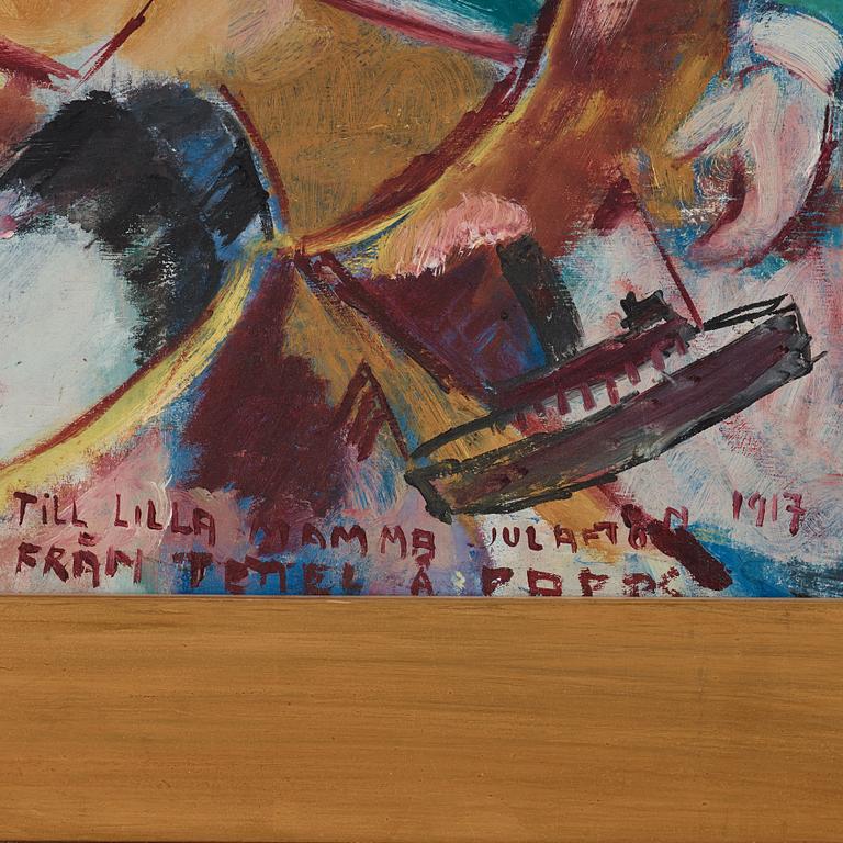 John Jon-And, "Pojke med äpple - I lekvrån" (Boy with apple).