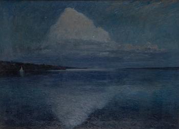 GOTTFRID KALLSTENIUS, olja på uppfodrad duk, signerad G. Kallstenius och daterad -09.